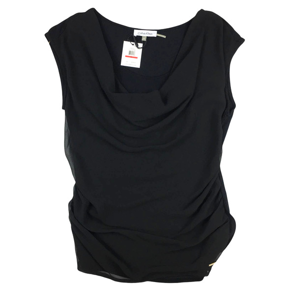 Calvin Klein Tops - Calvin Klein Black Sleeveless Top Size XS